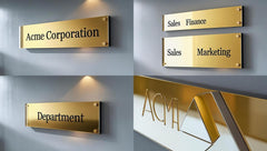 Custom Acrylic Business Sign: Personalized Office Decor, Made in USA