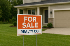 Custom Real Estate Yard Sign: 24" x 18" Outdoor Lawn Decoration