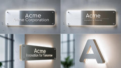 Custom Acrylic Business Sign: Personalized Office Decor, Made in USA