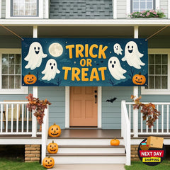 Custom Halloween Banner: Personalized Spooky Porch Sign - Weather Resistant