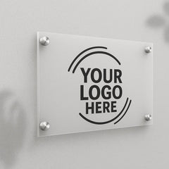 Custom Acrylic Business Sign: Personalized Office Decor, Made in USA