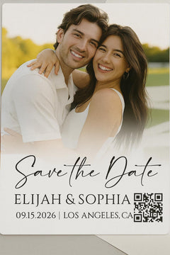 Personalized Wedding Photo Magnet: Save the Date Keepsake