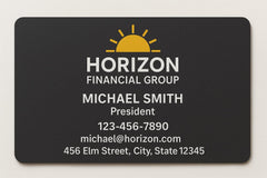 Custom Magnetic Business Cards: Durable UV Coated Magnet