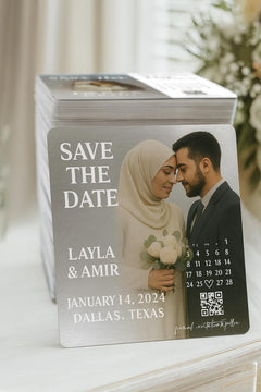 Personalized Wedding Photo Magnet: Save the Date Keepsake