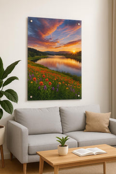 Custom Acrylic Wall Art: Full-Color Photo Print with Metal Standoffs