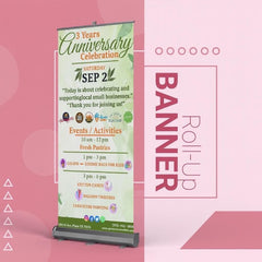 Premium Roll Up Banner – High-End Display Stand for Business & Events 33" x 81"