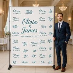 Custom Step and Repeat Banner with Stand: Personalized Event Backdrop