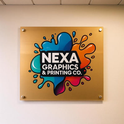 Custom Acrylic Business Logo Sign: Modern Office Reception Decor