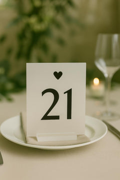 Acrylic Wedding Table Number Sign – Modern Clear or Frosted Acrylic Table   Numbers – Elegant Reception Decor – Personalized Wedding Signage