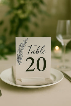 Acrylic Wedding Table Number Sign – Modern Clear or Frosted Acrylic Table   Numbers – Elegant Reception Decor – Personalized Wedding Signage