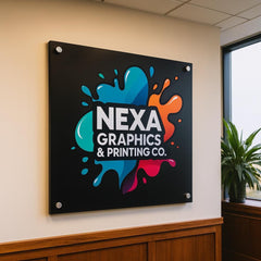 Custom Acrylic Business Logo Sign: Modern Office Reception Decor