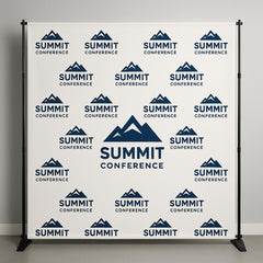 Custom Step and Repeat Banner with Stand: Personalized Event Backdrop