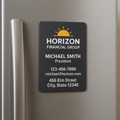 Custom Magnetic Business Cards: Durable UV Coated Magnet