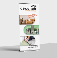 Custom Retractable Roll-Up Banner: Portable Trade Show Display (33"-81")