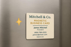 Custom Magnetic Business Cards: Durable UV Coated Magnet