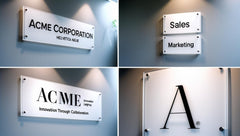 Custom Acrylic Business Sign: Personalized Office Decor, Made in USA