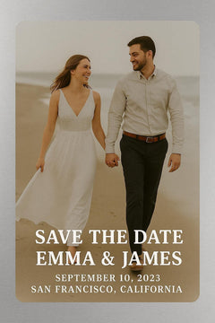 Personalized Wedding Photo Magnet: Save the Date Keepsake
