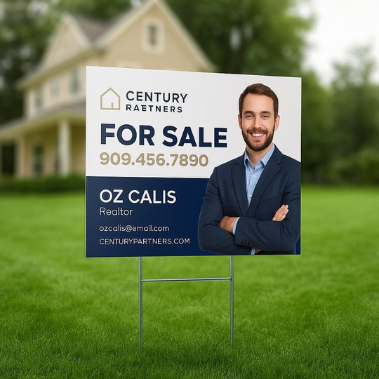 Custom Real Estate Yard Sign: 24" x 18" Outdoor Lawn Decoration