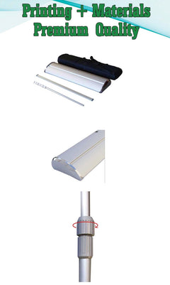 Premium Roll Up Banner – High-End Display Stand for Business & Events 33" x 81"