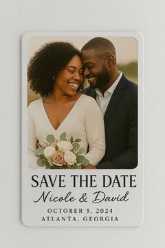 Personalized Wedding Photo Magnet: Save the Date Keepsake