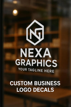 Custom Window Decals Business Logo Personalized Company Branding, Waterproof