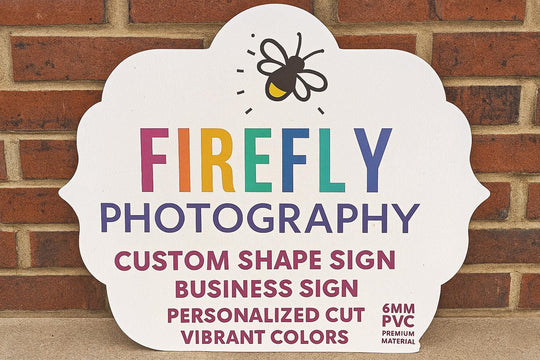 Custom PVC Logo Sign: 6mm Business Branding, Weatherproof