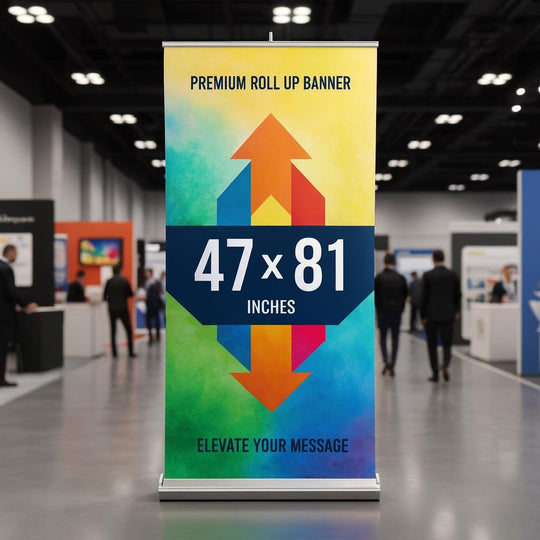 Create Your Own Retractable Banner – Perfect for Events, Markets & Pop-Ups! 47" x 81"