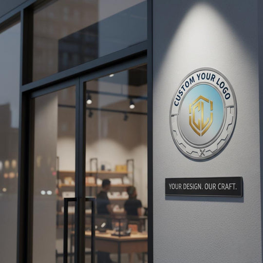 Business Logo Sign: Weatherproof PVC - Outdoor Durable