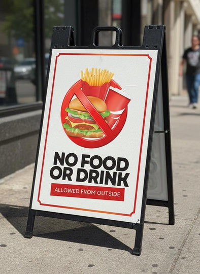 Custom Sidewalk A-Frame Sign • Waterproof Business Signage