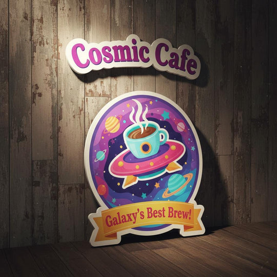 Custom Cut  Business Sign: Weatherproof Outdoor Logo