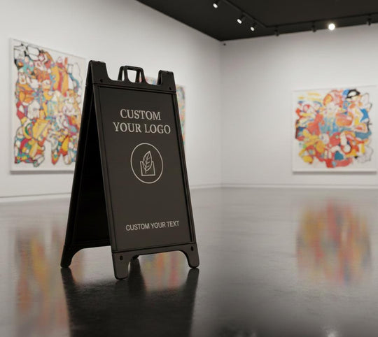 Custom Logo Sidewalk Sign, Personalized A-Frame Signicade