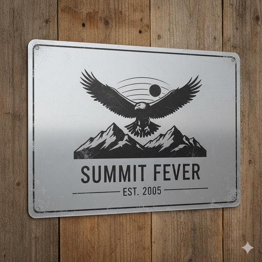 Personalized Aluminum Sign, Printed Metal - Business Sign Weatherproof & Lightweight