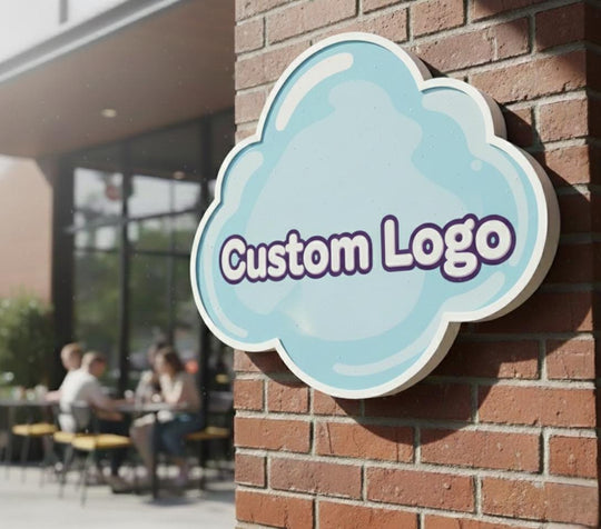 Custom Cut PVC Logo Sign , Lightweight Business Sign , Indoor & Outdoor Wall Decor  , Custom Your Logo Signs