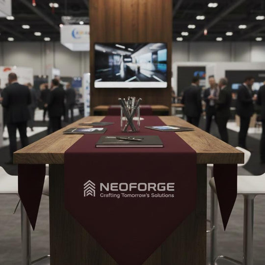 Custom Printed Table Runner, Logo Display (Trade Shows & Shops)