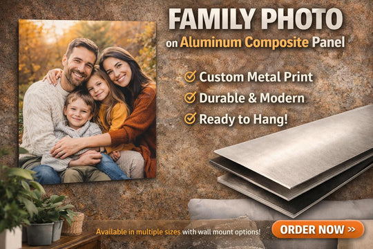 Custom Photo on Aluminum Composite Panel | Personalized Metal Photo Print | Modern Wall Art | Photo on Metal | Home & Office Decor