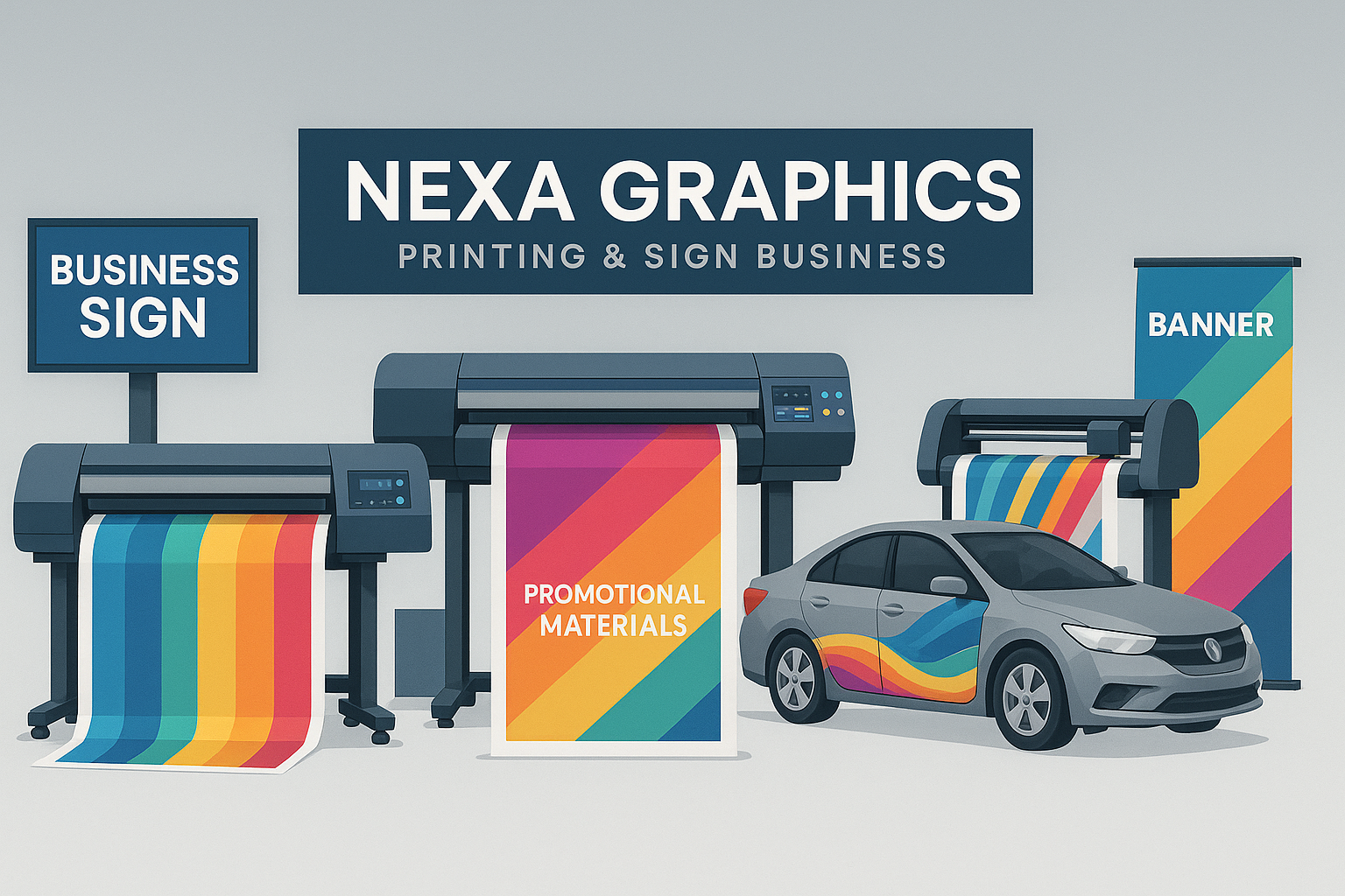 website main banner image for printing and sign business